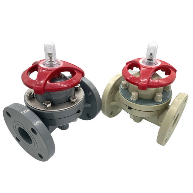 丹斯提尼PPH隔膜閥 DN15塑料法蘭隔膜閥在耐酸堿腐蝕環境中的應用優勢